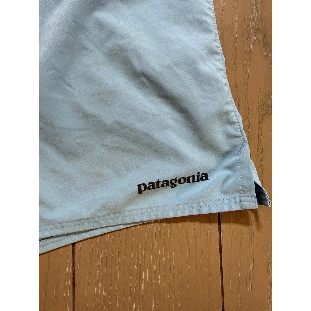 Patagonia Board Shorts Mens 34 Blue Stretch Swim Surf Recycled 86612